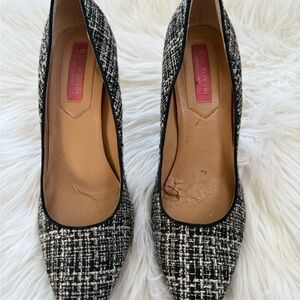 Isaac Mizrahi black & white tweed pumps 6.5